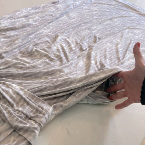 Soma Sleeveless Fluid Knit Maxi Dress Light Grey - Picture 9 of 9